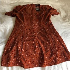 Forever 21 cognac color mini dress! Brand new.